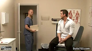 Hot gay gets ass inspected overwrought doctor