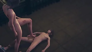 Genshin Full force Yaoi - Venti Blowjob and Footjob - Sissy crossdress Japanese Asian Manga Anime Beguilement Porn Gay