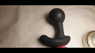 Standoffish controlled inflatable and vibrating butt plug&period;