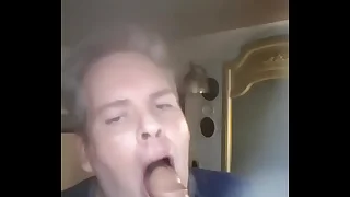 My girlfriend is dating a cumhungry faggot&period;